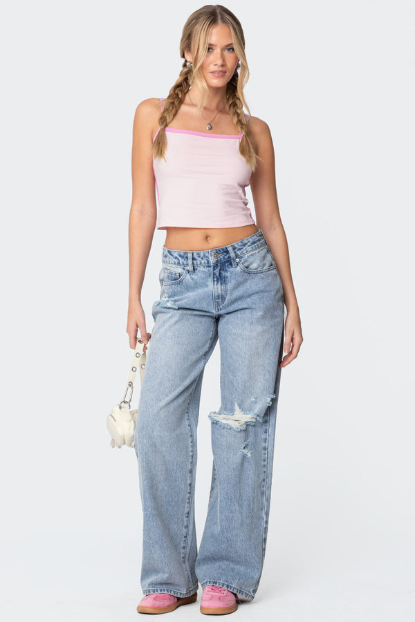 Francesca Contrast Tank Top view 2