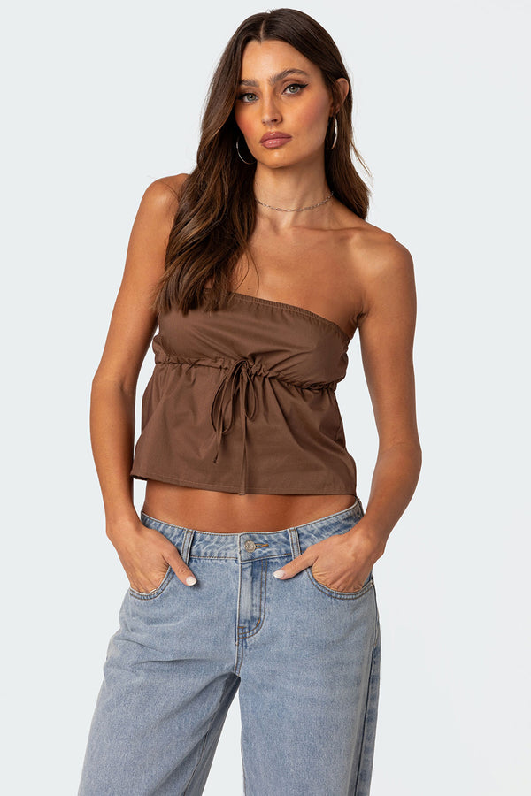 Reva Strapless Top view 1
