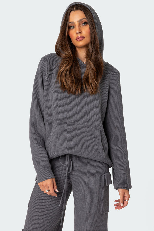 Wynter Oversized Knit Hoodie view 1