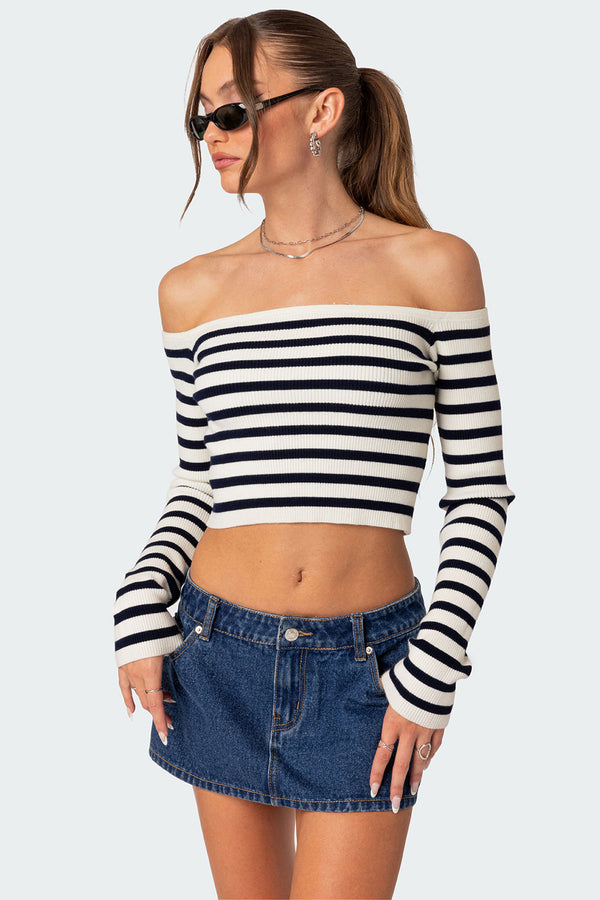 Miranda Off Shoulder Knit Top view 1