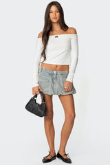 Gia Ruffled Off Shoulder Top
