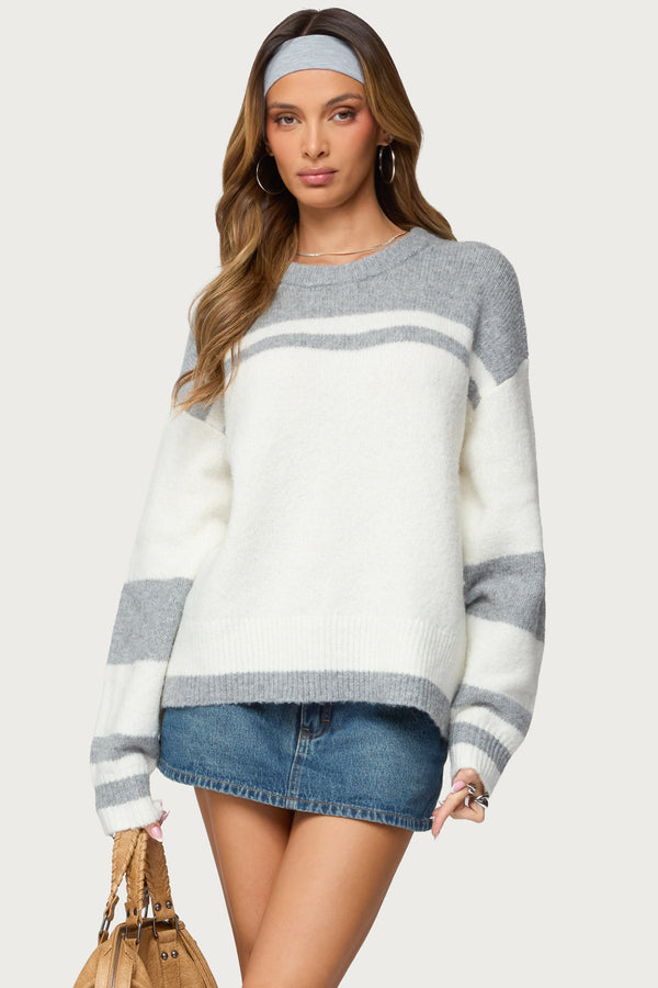Nogah Stripey Oversized Sweater view 1