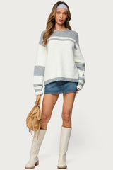 Nogah Stripey Oversized Sweater