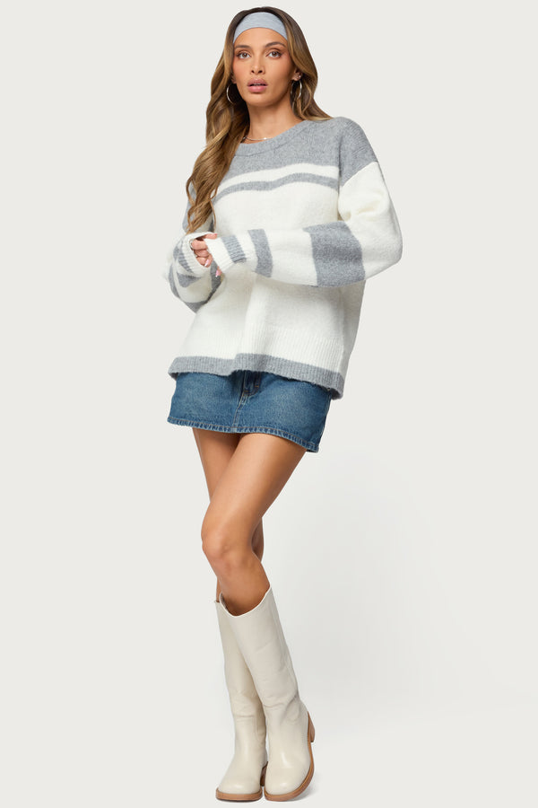 Nogah Stripey Oversized Sweater view 2