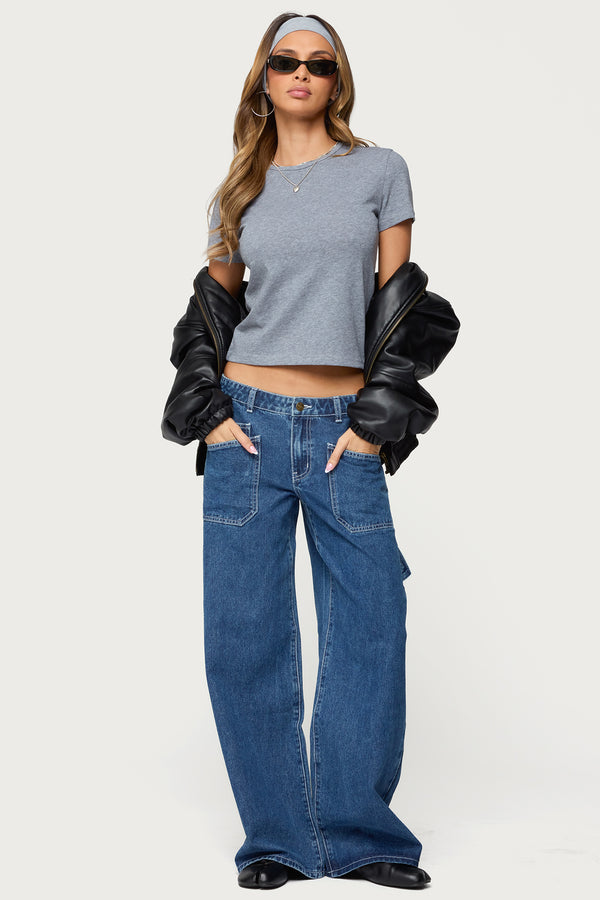 Connie Low Rise Baggy Carpenter Jeans view 1