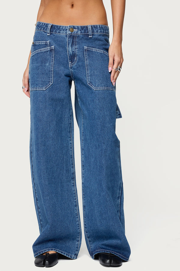 Connie Low Rise Baggy Carpenter Jeans view 2