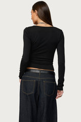 Zeya Lacey Keyhole Top