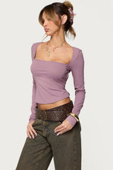 Polly Lacey Tie Back Top