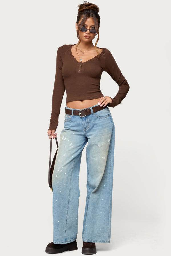 Shanah Lacey Henley Top view 2