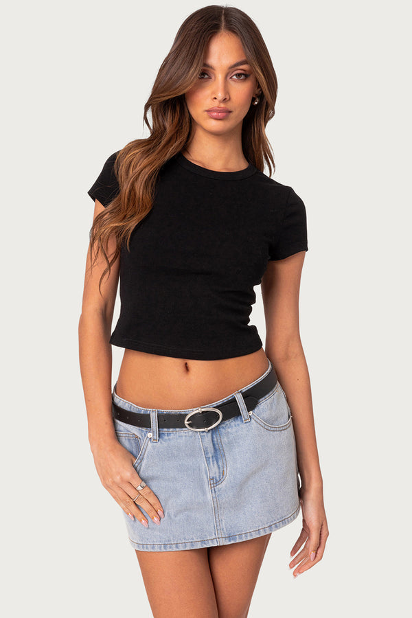 Better Basics Cropped T Shirt view 1