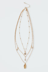 Droplet Layered Necklace
