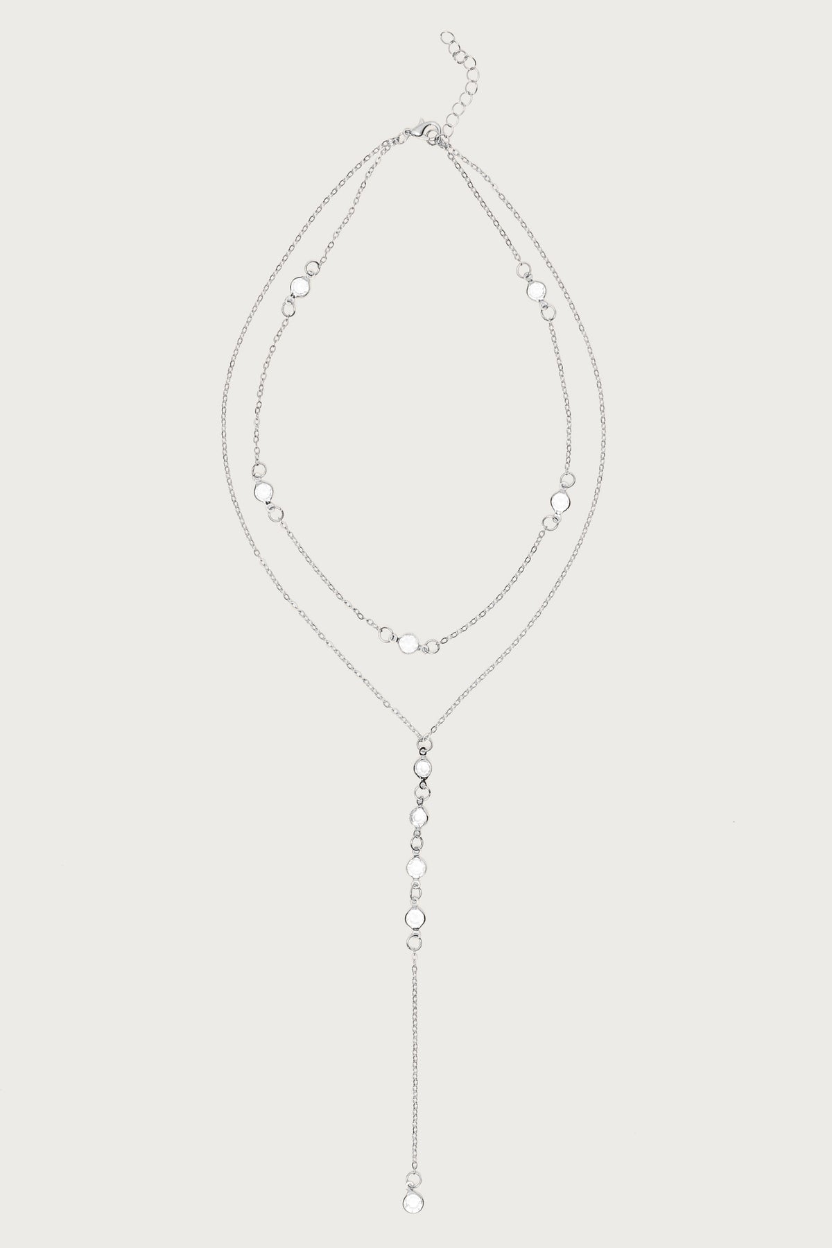 Stone Layered Cascading Necklace
