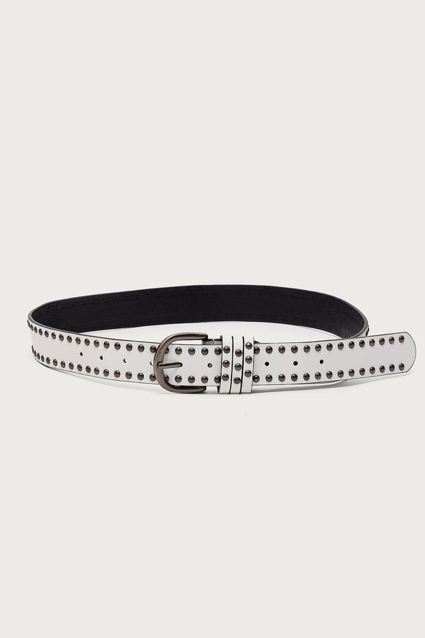 Studded Faux Leather Belt view 2