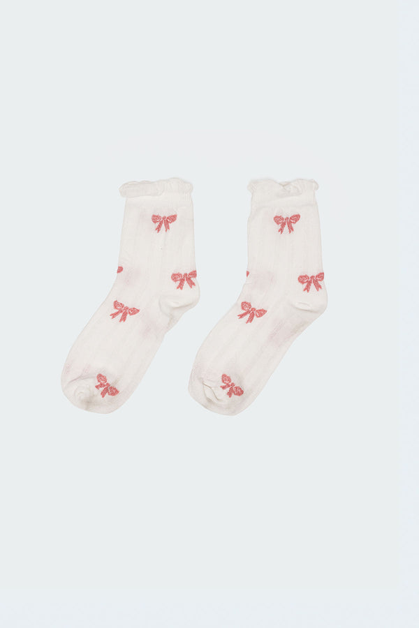 Bow Printed Socks view 2
