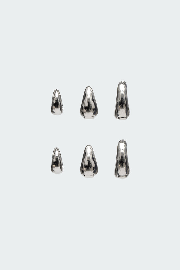 Chunky Hoop Earring Set view 1
