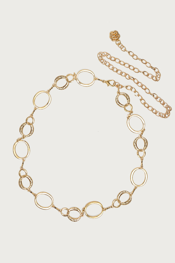 Textured Oval Chain Belt view 2