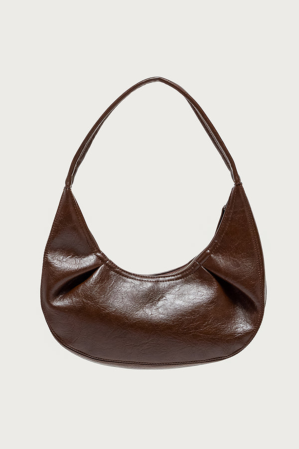 So Chic Faux Leather Shoulder Bag view 2