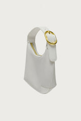 Buckle Strap Faux Leather Bag