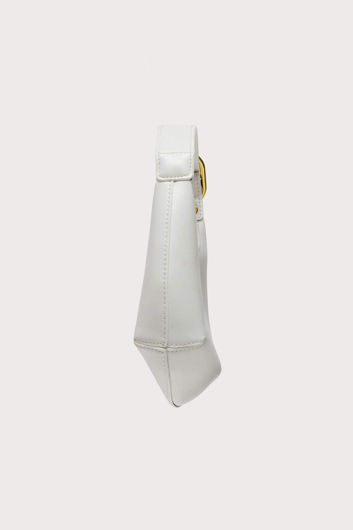 Buckle Strap Faux Leather Bag