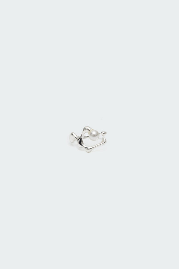 Abstract Pearly Wrap Ring view 2
