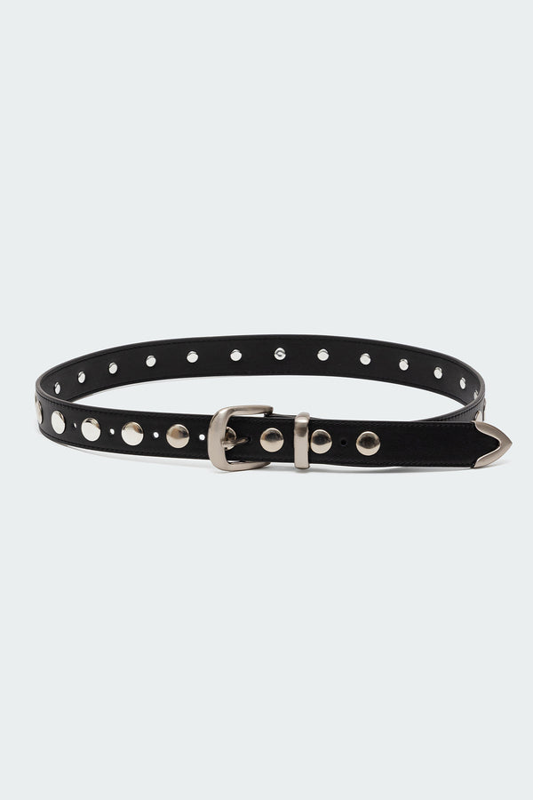 Big Stud Faux Leather Belt view 1