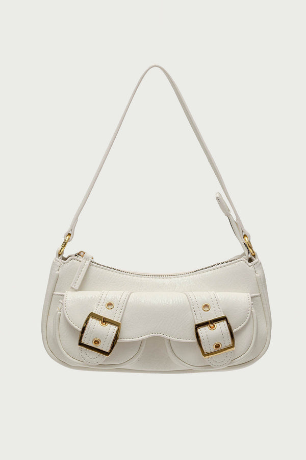 Zinnia Faux Leather Buckle Bag view 1