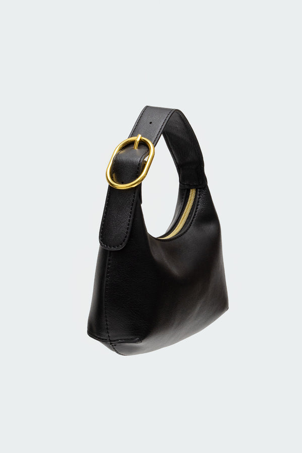 Buckle Strap Faux Leather Bag view 1
