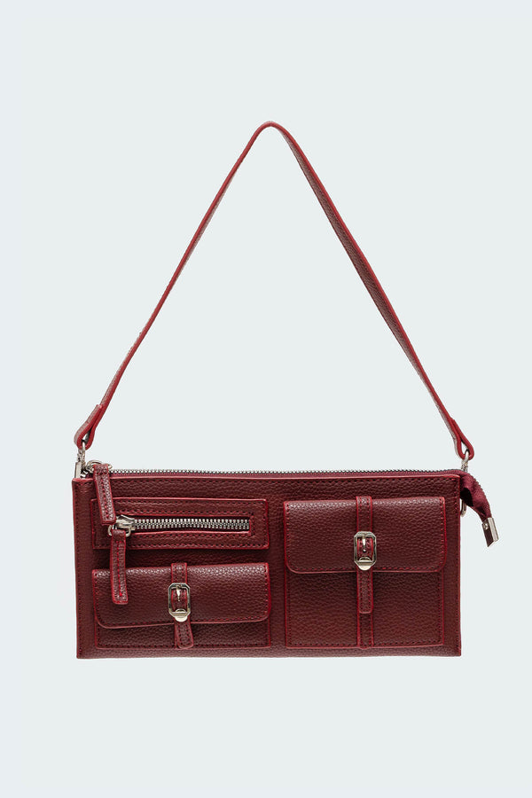 Utility Faux Leather Bag view 2