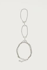 Rhinestone Layered Hand Chain