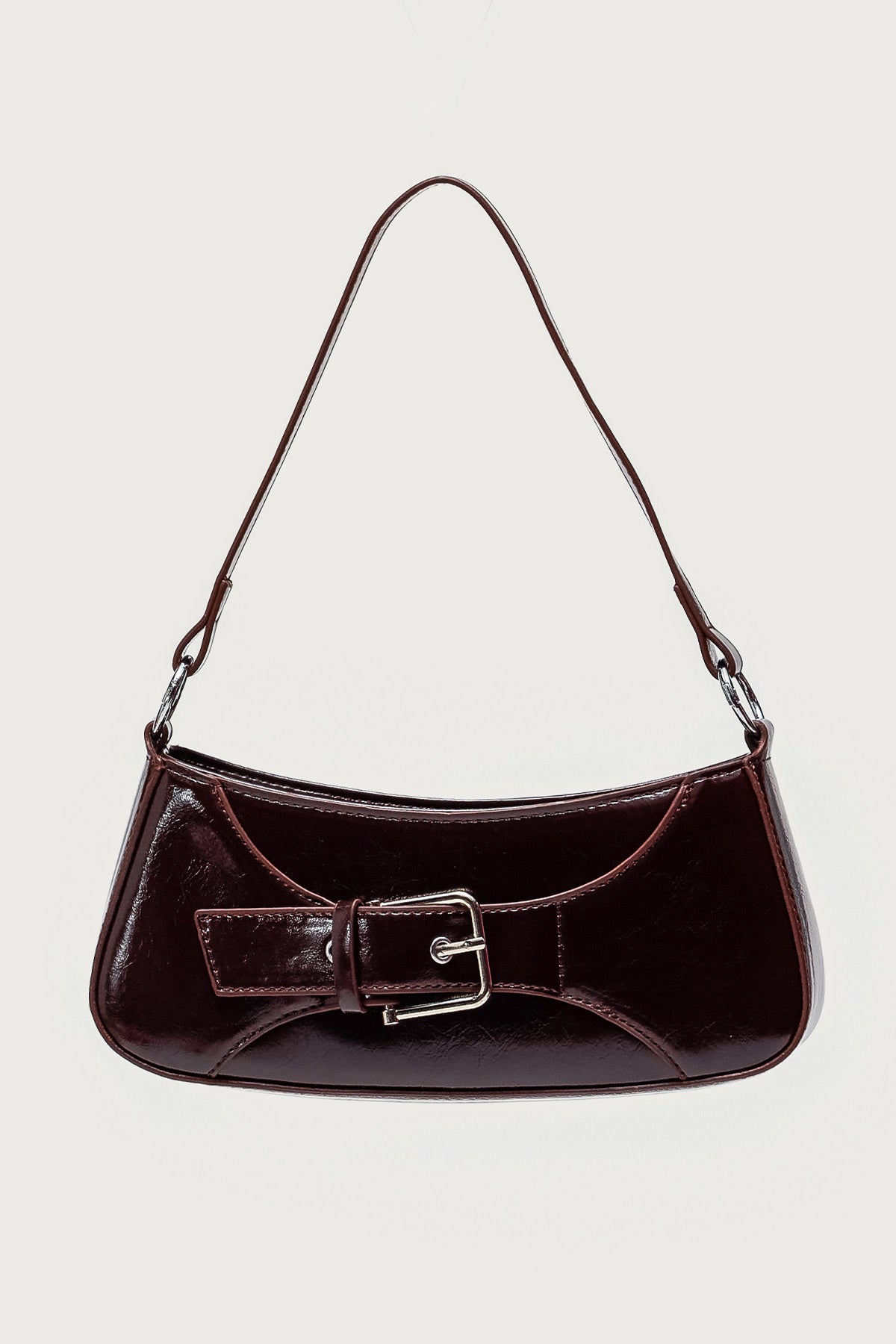 Buckle Up Faux Leather Bag