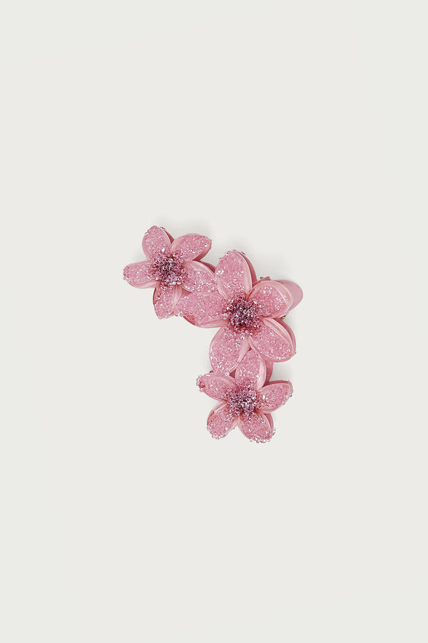 Faux Crystal Flower Hair Clip view 2