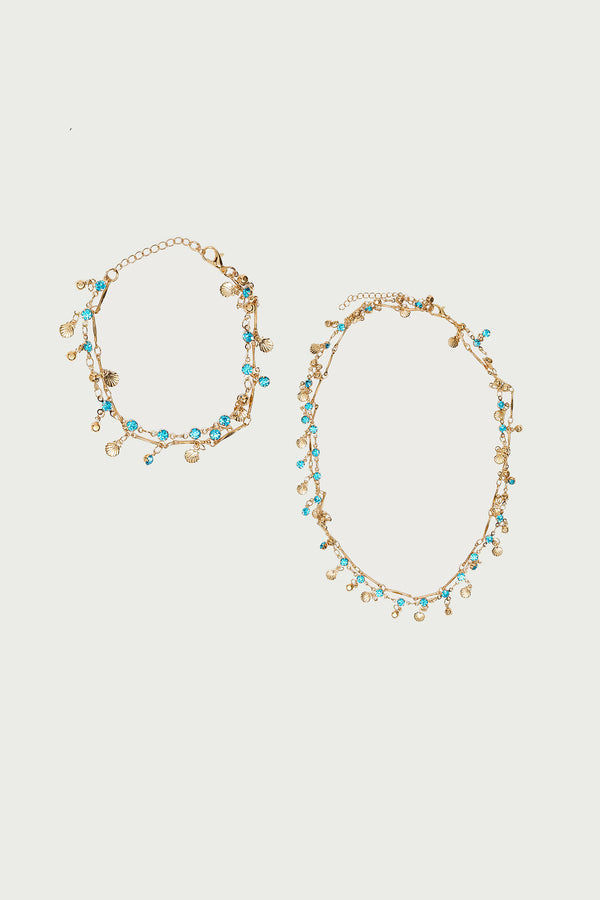 Sea Stone Necklace & Bracelet Pack view 2