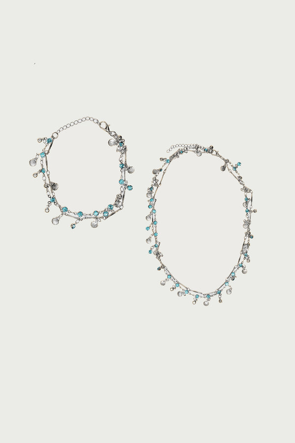 Sea Stone Necklace & Bracelet Pack view 2