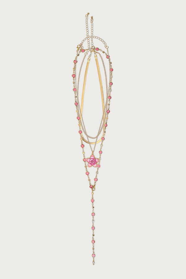 Tropical Flower Necklace Set view 2