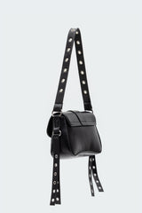 Stud & Buckle Faux Leather Bag