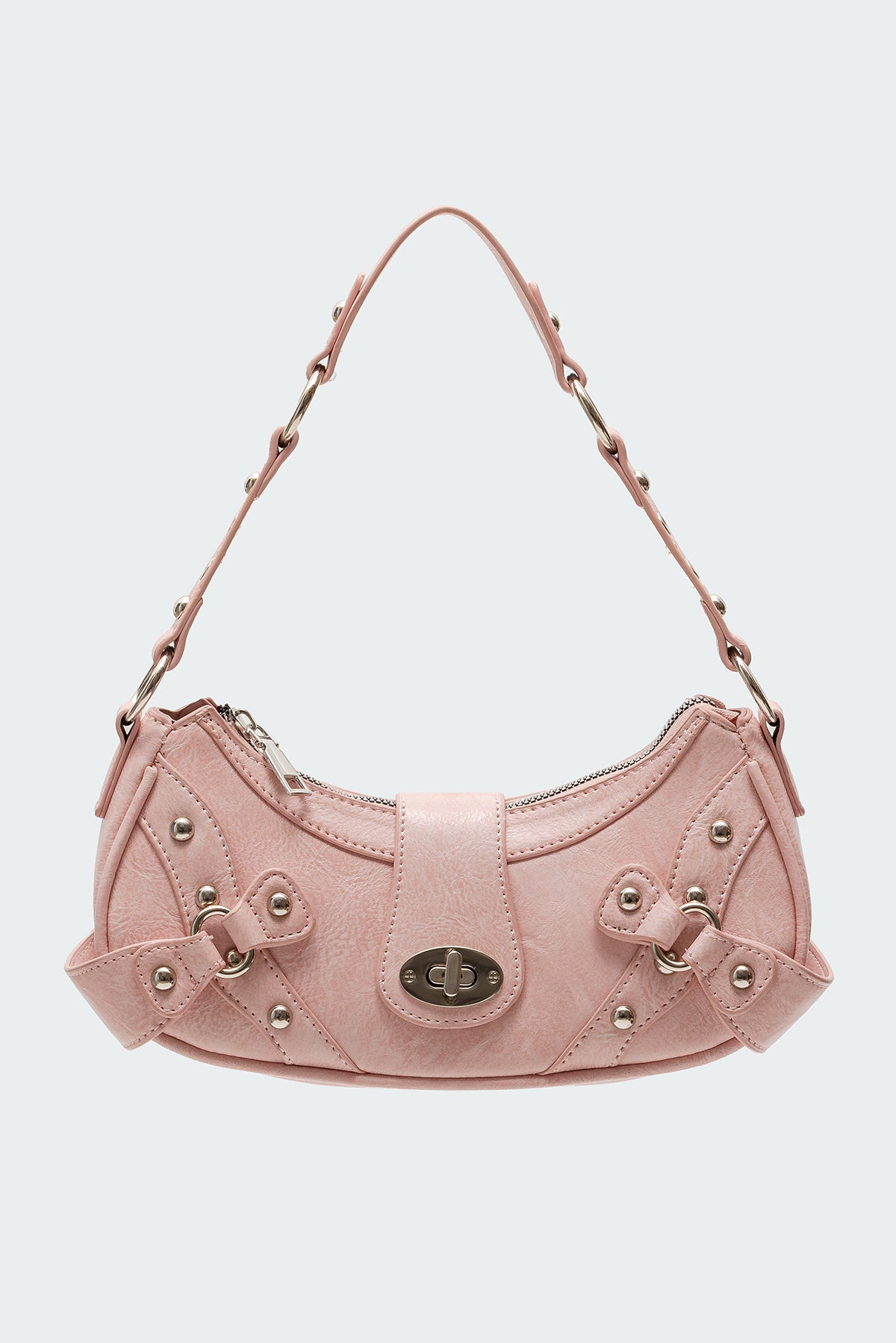 Hardware Faux Leather Bag