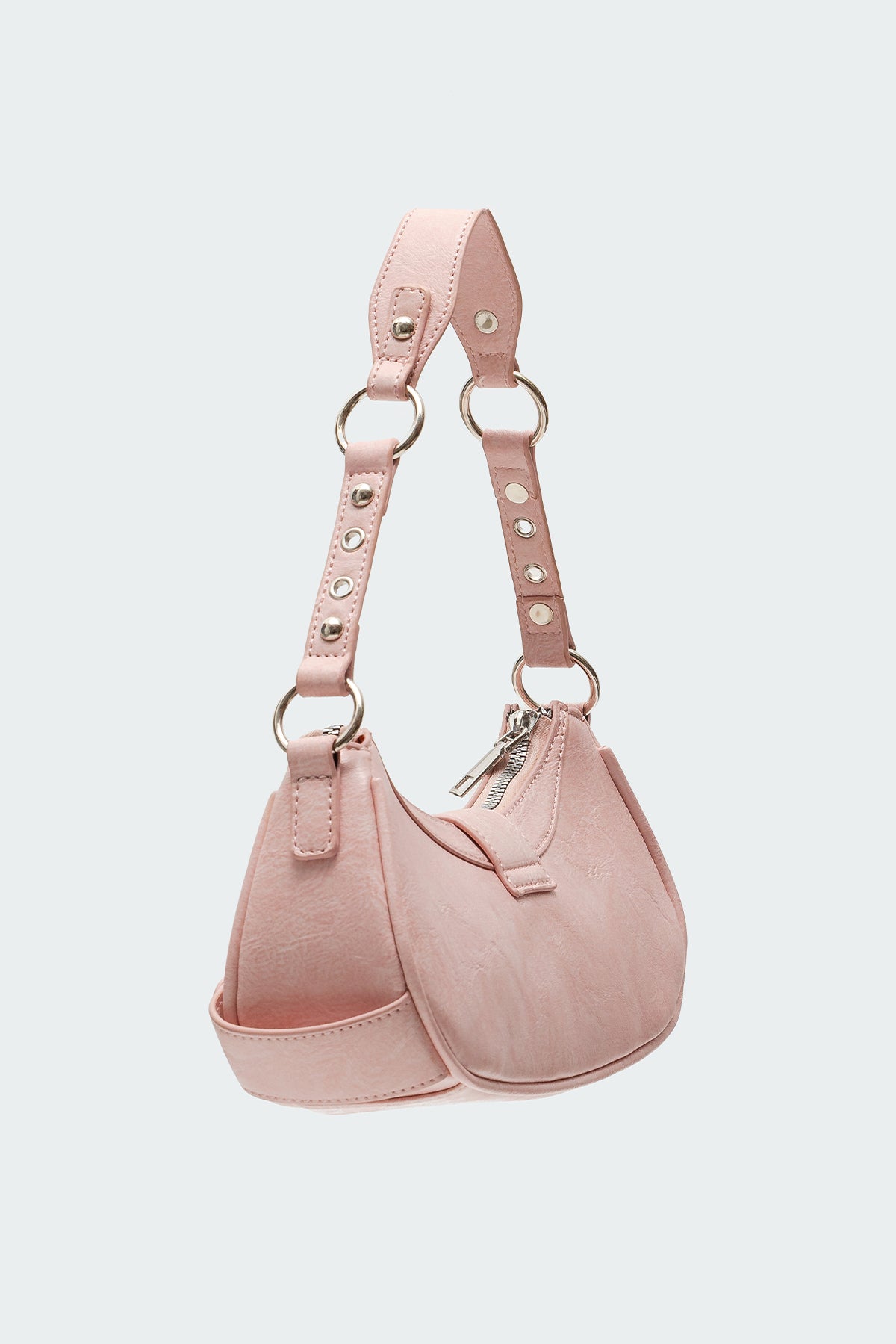 Hardware Faux Leather Bag