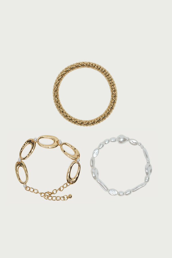 Chain & Pearl Bracelet Pack view 2