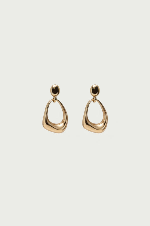 Abstract Oval Dangle Earrings view 2