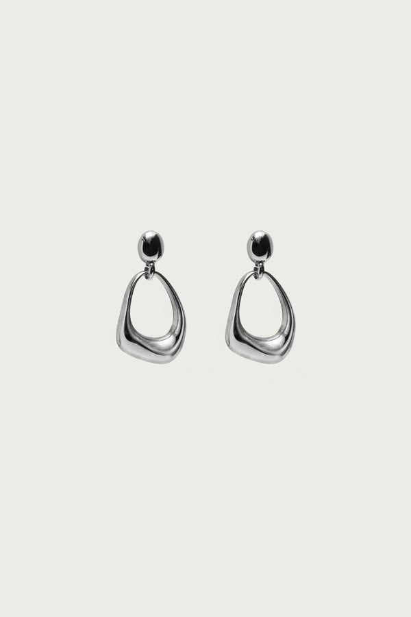 Abstract Oval Dangle Earrings view 2