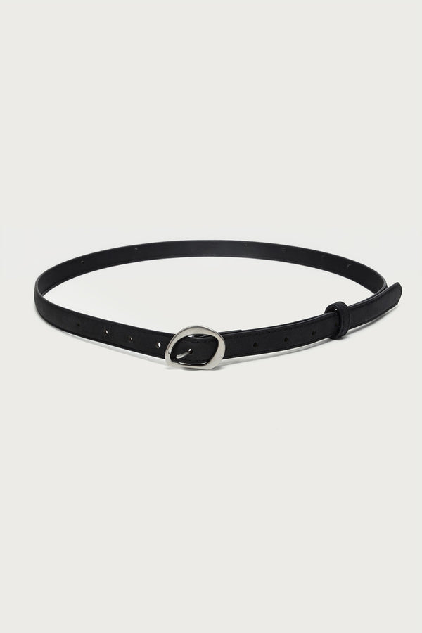 Faux Suede Slim Belt view 2