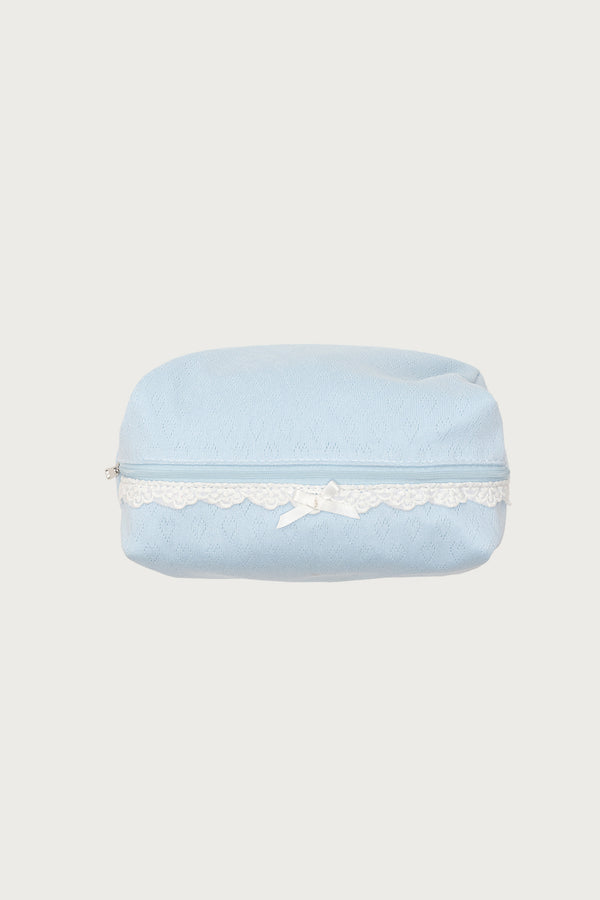 Pointelle Makeup Pouch Bag view 2