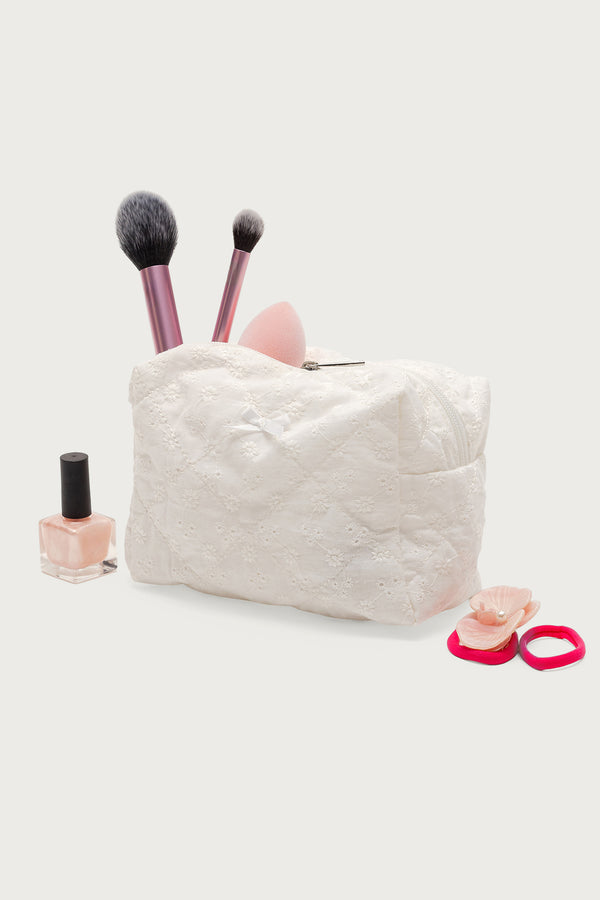 Eyelet Makeup Pouch Bag view 1