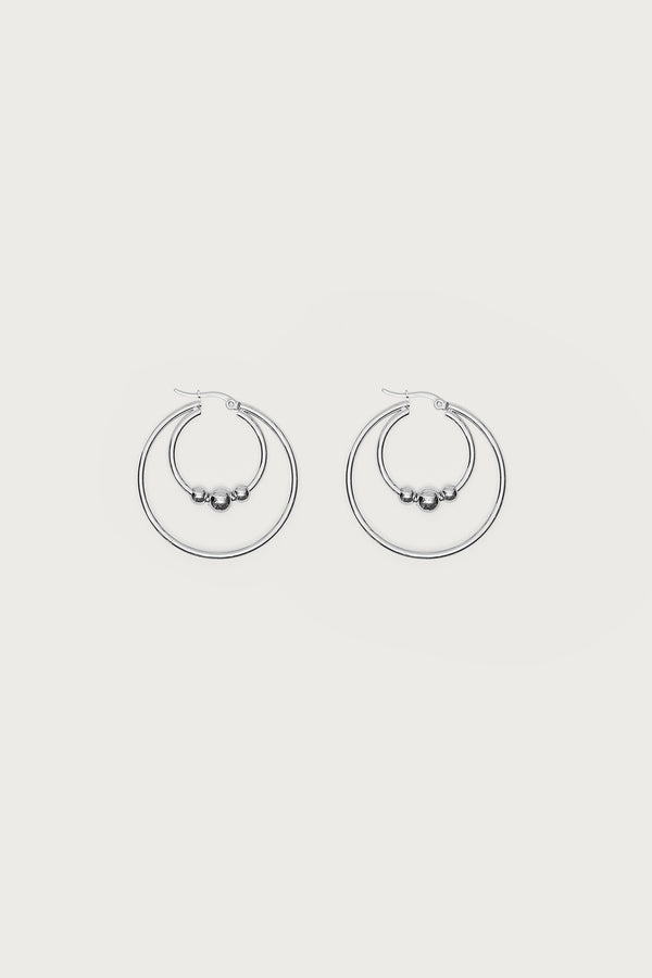 Double Hoop Earrings view 2