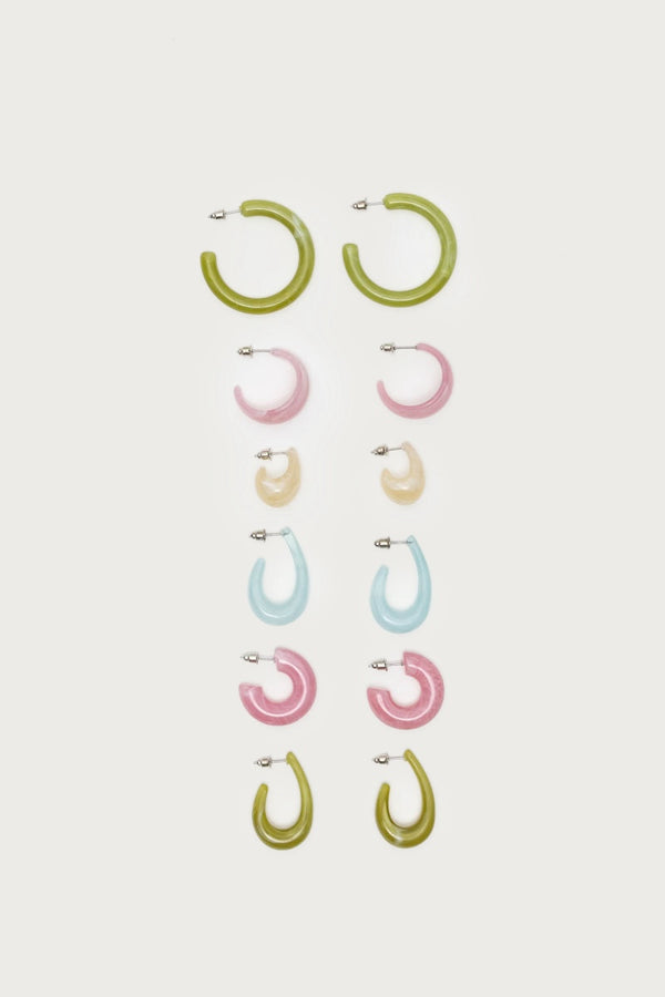 Pastel Hoop Earrings Pack view 1