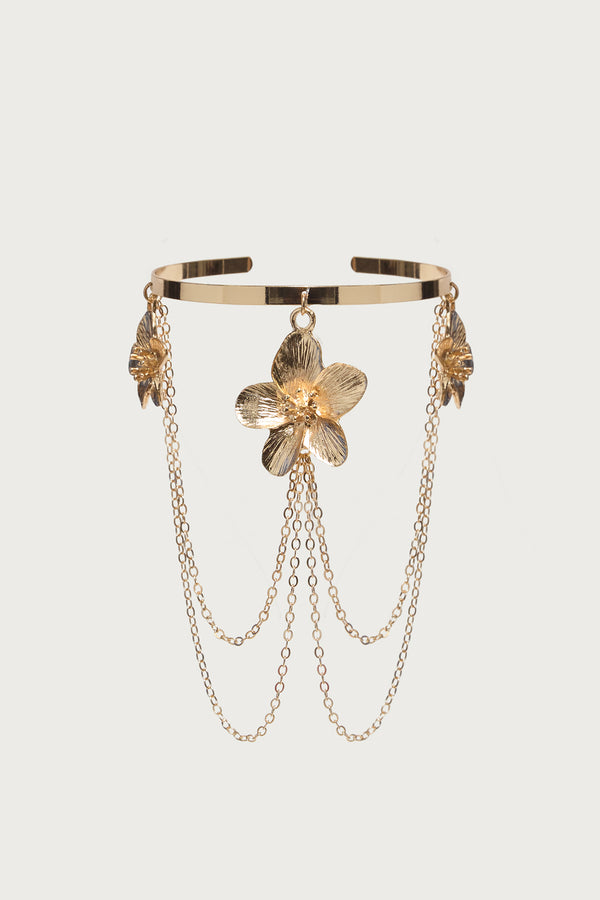 Tropical Flower Chain Arm Cuff view 2