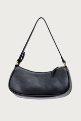 Zinnia Faux Leather Buckle Bag