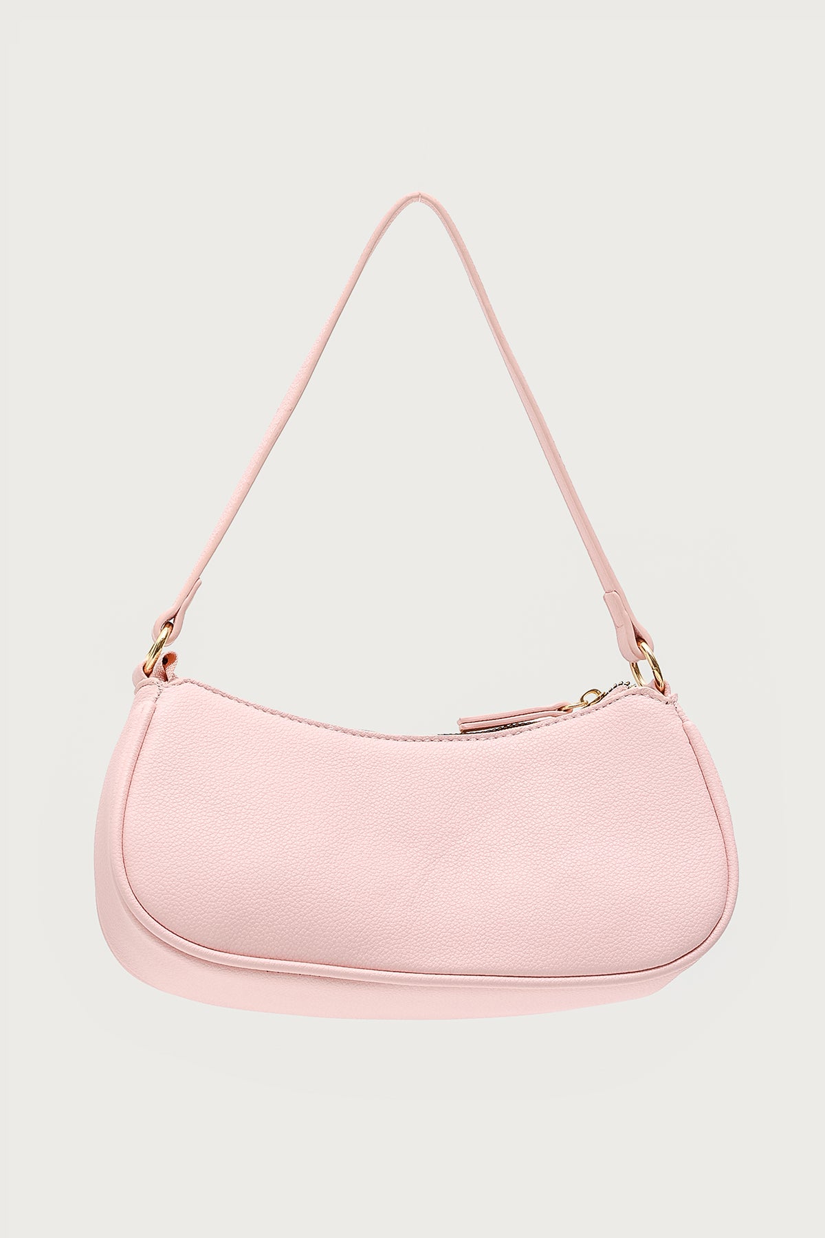 Zinnia Faux Leather Buckle Bag