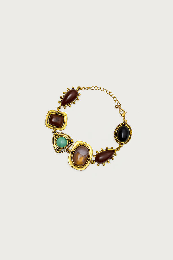 Mixed Stone Pendant Bracelet view 2