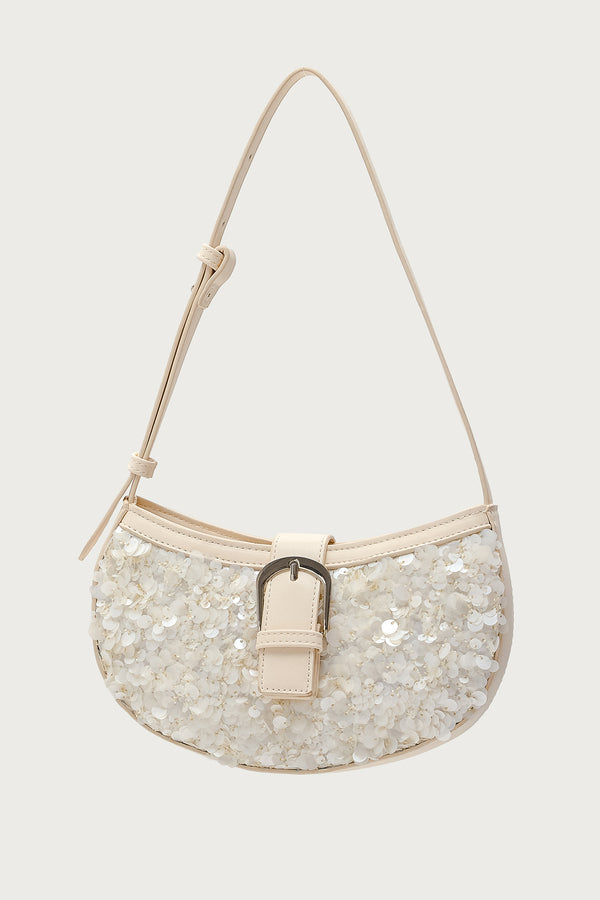 Sequin & Faux Leather Bag view 2